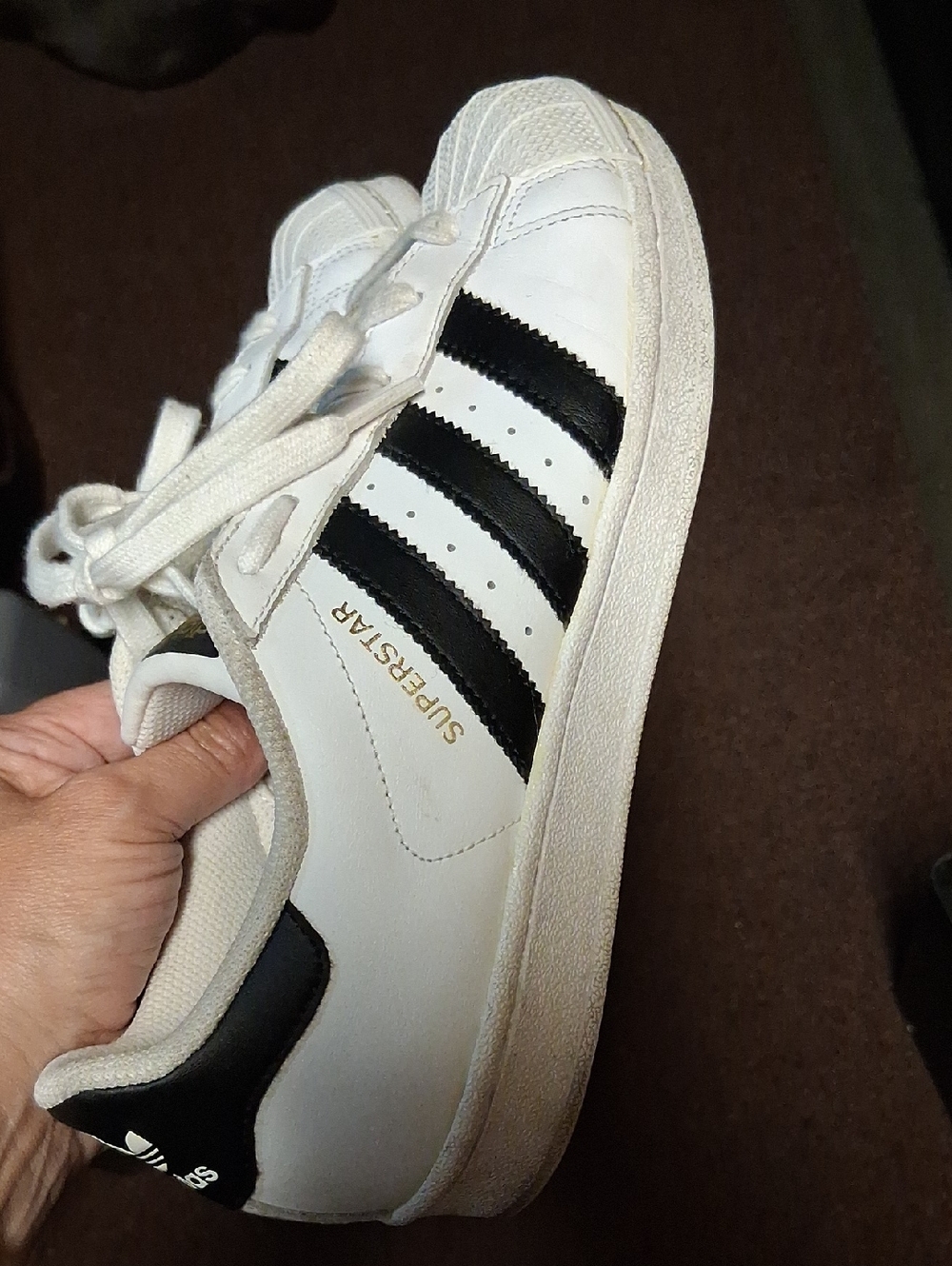 Adidas Superstar Sneakers White Black 8.5 Retro Streetwear